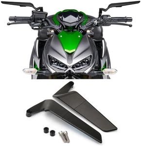 YADISI For Kawasaki Z900 Z 900 Z650 Z 650 ABS 2021-2023 Motorcycle Stealth Mirror Sports Rearview Mirror Kit Adjustable Wing Mirrors, Black