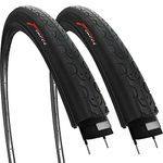 Fincci Pair 26 x 1.25 Inch 32-559 Slick Tyres for Cycle Road Mountain MTB Hybrid Bike Bicycle (Pack of 2)