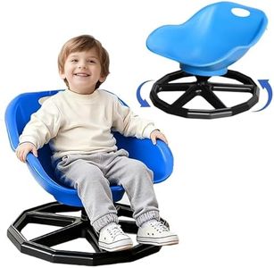 Yiuhhad Spinning Chair for Autistic,with A Backrest Safer Spin Sensory Chair Seat Style Completely Wrapped Sit and Spin Training Body Coordination Autistic Sensory Equipment,Science Toy (Sky Blue)