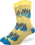 Good Luck Sock Men's Six Pack of Beer Socks, Adult