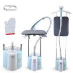INALSA Standing Iron Garment Steamer-2000 W|Variable Control Knob |1.7 L Detachable Water Tank|Adjustable Iron Board|Vertical & Horizontal Steaming up to 30g/min|28 sec Fast Heating-STEAM MASTER PLUS