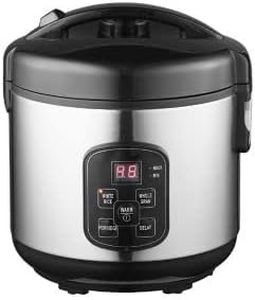 Lakeland Digital Rice Cooker 1L – 4-6 Portions White & Brown Plus Porridge Setting