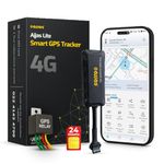 Ajjas 4G Lite (with 24 Months 4G SIM Recharge) - Wired Hidden AI Smart GPS with Driving Score, Location Tracking, Geo Fence Alert, More 15+ Features for Car, Bike, Truck, Bus