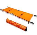 Filixtrue Double fold with Wheel Portable Stretcher for Emergency Hospital & Medical Patient Transport Stretcher with Handle Carry Bag (Aluminium)