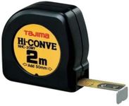 Tajima NHC20MY "Hi Conve" Measuring Tape, Black, 2 m x 13 mm