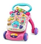 VTech First Steps Baby Walker | Push Along Walker Baby Toy with Shapes, Sounds, Music, Phrases, Pretend Play and More | Suitable for Babies from 6 Months, 1, 2 & 3 Year Olds, Boys & Girls, Pink