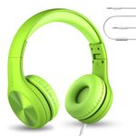 LilGadgets Connect+ Pro Headphones For Kids For School - Designed With Kids' Comfort In Mind, Foldable Over-Ear Headset With In-Line Microphone, Wired Headphones