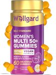 Wellgard Multi Vitamins for Women Over 50 Gummies – Supports Bone, Heart & Immune Health – Vitamins D3, B12, Calcium & More, Chewable Womens Multivitamins 50 Plus, No Iron Multivitamins