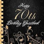 Happy 70th Birthday Guestbook: Eleg