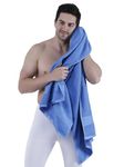 Dollar Bath Towel Cotton Soft, Large Size, 100% Cotton Towel - Highly Absorbent Size (75 X 150 Cm) for Men's and Women's 1 Piece Bath Towel (Cobalt Blue)