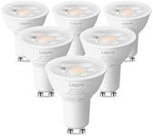 Lepro GU10 LED Bulb Dimmable, 50W Halogen Equivalent Light Bulbs, 5.5W 3000K Soft Warm Light Replacement for Recessed Track Lighting,40°Spotlight for Kitchen Range Hood Living Room & Bedroom, 6 Pack