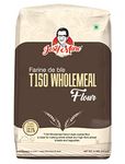 JOSEF MARC Farine De Bl'e T150 Whole Meal Flour, 2 LBS (907g) - Unbleached & High Protein Flour, Fine Ground Whole Wheat Flour, Unbleached Wheat Flour & High Protein Wheat Flour