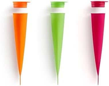 Lekue Ice Cream Pop Molds Set of 3, Colors, Assorted
