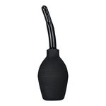 TopQuaFocus 294ml Vaginal Douche Enema Bulb Anal Douche Bulb for Men or Women Colon Cleaning Cleaning 4.8' Tip Vaginal Douche Cleaner(Black)