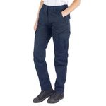 Lee Cooper Women's Workwear Heavy Duty Easy Care Multi Pocket Work Safety Classic Cargo Pants Trousers, Navy, 16 UK / 30" Leg (Regular)