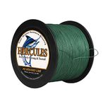 Hercules Braided Fishing Line 2000m 2187yds 10lbs-200lbs Pe Superline 8 Strands (Green 60lb/27.2kg 0.40mm)