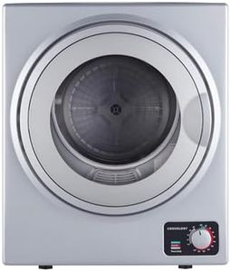 Cookology 2.5kg Mini Vented Tumble Dryer - Table Top - Compact Design - Dial Heat Controls - 4 Drying Functions - 200 Minute Timer - Silver