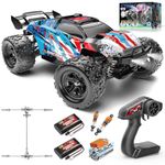 RC Cars 1:18 Entry-Level RC Car for Adults & Boys, All-Metal drivetrain Off-Road RC Racing Truck 40 km/h, radio controlled cars 4x4 with 2 1200 mAh Batteries, Fast Remote Control Car for Adults