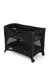 Joie Kubbie Sleep Baby Playpen - Playard/Folding Baby Bed Cum Cot/Convertible Crib, Birth to 3 Years, with One Side Drop Down and Zip Open Entry/Exit, Including Cradle Connect Strap - Shale