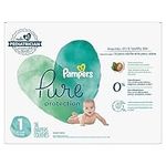 Pampers Diapers Size 1/Newborn, 116 Count - Pure Protection Disposable Baby Diapers, Hypoallergenic and Unscented Protection, Super Pack (Packaging & Prints May Vary)