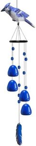 Bird Wind Chimes for Outside，Bluebird Wind Chime，Blue Bird Wind Chimes Outdoor Decorations, Gifts for Mom/Grandma,Garden Patio Backyard Hanging Decorations.