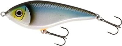 Westin Swim, 12 cm 53 g suspending jerk bait for fishing pike and sander, pike jerk bait for fishing spots, Blueback Herring, 12 cm