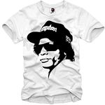 E1Syndicate T-Shirt Eazy E Easy NWA Old School Rap White