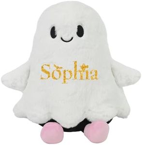 12.8'' Custom Halloween Ghost Stuffed Animal With Name, Personalized Cute Ghost Plush Room Decor, Halloween Gifts Soft Ghosts Decor for Boys Girls Kids Teens Toddlers Adults, Holiday Plush 2025