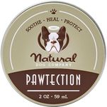 Natural Dog Company PawTection, 2 oz Tin, Veterinarian-Approved, All-Natural Dog Paw Balm and Moisturizer, Nourishing Dog Paw Protector for Rough Terrain and Harsh Temperatures