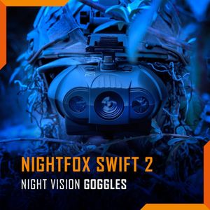Nightfox Swift 2 Pro Night Vision Goggles – 1080p, Helmet Mount, 940nm IR