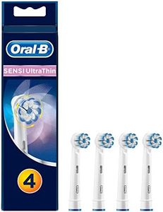 Oral-B Sensi Ultrathin Testine di Ricambio per Spazzolino Elettrico, Confezione da 4 Pezzi, Versione Vecchia