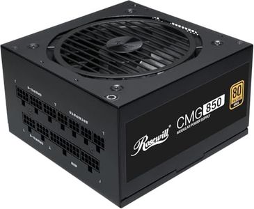 Rosewill CMG Series, CMG850, 850W Fully Modular Power Supply, 80 Plus Gold Certified, Ultra Quiet Fluid Dynamic Bearing Fan with Auto Speed Control, ECO Mode, Japanese Capacitors, Black