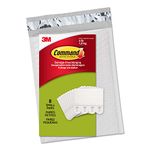 Command Small Picture Hanging Strips, Value Pack - 8 Pairs (16 Strips) Adhesive Strips in White - For Pictures, Frames, Mirrors, Wall Decor - Damage Free Hanging