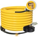 UTOOL 100 FT Heated Water Hose for RV Camper with 90 Degree Elbow, NSF 372 Drinking Water Certified Garden Hose, Automatic Thermostat Antifreeze Protection to -40°F, 5/8" ID, 3/4" GHT Adapter