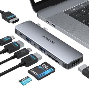 USB C Adapter for MacBook Pro, MacBook Air Adapter Multiport Accessories, 8 IN 2 Mac USB Adaptor with 4K HDMI,2 USB 3.0,SD/TF, 100W PD USBC Hub Dongle for MacBook Pro Air 2020/2019/2018 16" 15" 13"