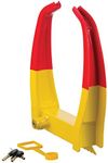 CURT 23175 Adjustable Trailer Wheel Lock, YELLOW POWDER COAT