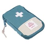 Homava Ultra-Light Sturdy First Aid Bag Pouch Pill Case,3.4 X 5.1 X 0.70 Inch,Multicolour