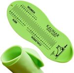 Kalinar Silicone Shoe Sizer/Ruler For Kids And Adults - Compact And Portable Foot Measurement Device With Standard US Sizes For Measuring Babies, Toddlers, Children, Teens, Mens And Womens Feet,