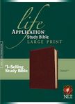 Life Application Study Bible NLT, Large Print: New Living Translation Mahogany Brown LeatherLike