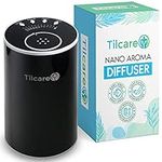 Waterless Nano Essential Oil Diffuser for Aromatherapy - Aroma Scent Diffuser for Room and Car Freshener That is Cordless, Rechargeable - Diffuser & Therapeutic Nebulizer for Home and Travel - Black