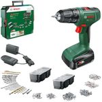 Bosch Home and Garden Easydrill 18V-40 Cordless Drill (Screw Or Drill In Wood, Metal And Plastic; 241 Accessories; 1 Bat 18V 1.5 Ah; With 1 Systembox)