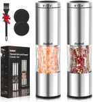 Dallfoll Salt and Pepper Grinder, Stainless Steel Manual Salt and Pepper Mills Set with Adjustable Ceramic Grinding Core, Manual Design with Effortless Operation