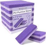 RAQEHO 10 Pumice Stone for Feet - 4.7 x 2 x 1 Inch Double Side Purple Foot Pumice Stone, Foot Filer Pedicura Scrubber for Callus Removal, Foot Care Spa Productos for Dark Elbows Hard Skin Exfoliating