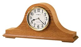 Howard Miller Nicholas Mantel Clock 635-100 – Golden Oak Wood with Quartz & Single Chime Movement