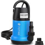 FOTING Submersible Water Pump 1HP Clean/Dirty Water Pump, 3960 GPH Utility Pump Thermoplastic Electric Portable Transfer Water Pump for Swimming Pool Garden Pond Basement with 25ft Long Power Cord