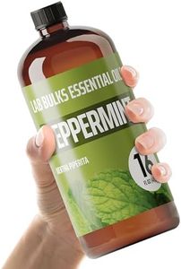 LAB BULKS ESSENTIAL OIL Lab Bulks Peppermint Essential Oil 16 oz Bottle, for Diffusers, Home Care, Candles, Cleaning, Spray 1 Pack - Peppermint Oil for House Cleaning - Peppermint Oil for Diffuser