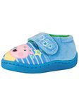 Peppa Pig Boys Slippers George Pig Blue Size 10