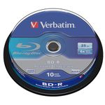 Verbatim BD-R 25Gb Spindle 10 blu-ray disc blue ray high quality