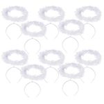 10 Pieces Angel Halo Headband Feather Angel Halo Headband Costume Halo Headbands for Halloween Party Christmas