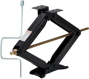 24" Car Scissor Jack,Support 7500lb Load Capacity Leveling Stabilizer with Crank Handle, RV Stabilizer Jack with 4"-24" Adjustable Height, Powder Coated Steel for Travel Trailers, RVs & Campers